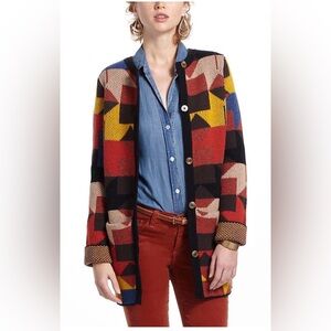 ANTHROPOLOGIE SPARROW Lonestar Navajo Cardigan Size Large